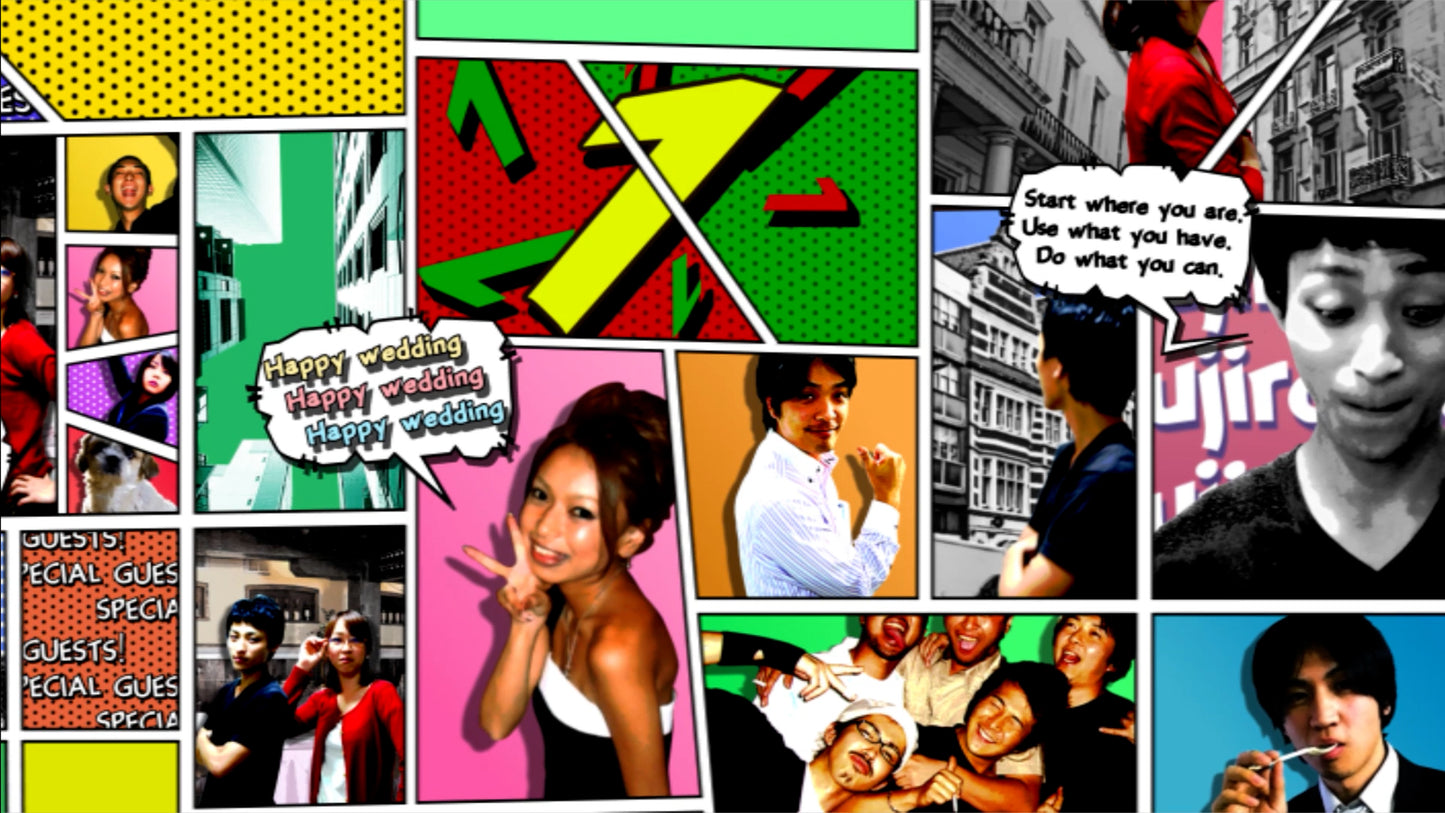 オープニングはアメコミ風で